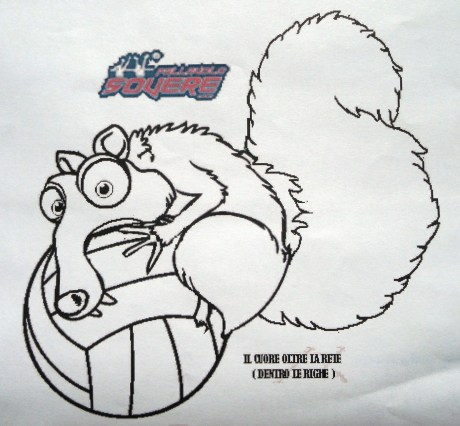 Il funambolico Scrat per Paola Pezzoli